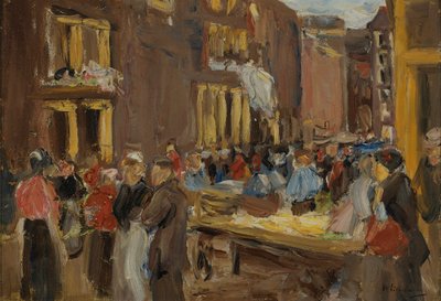 Jodenstraat in Amsterdam door Max Liebermann